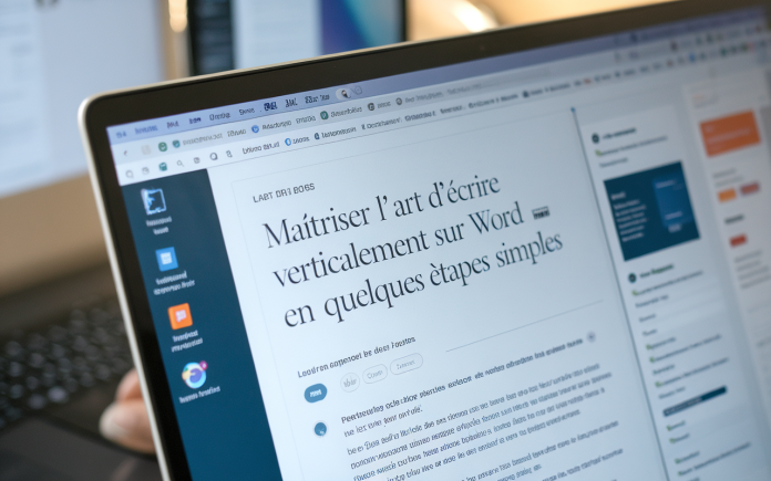 Maîtriser l'art d'écrire verticalement sur Word en quelques étapes simples